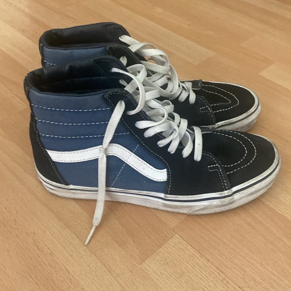 blue and black hightop vans - Picture 4 of 7